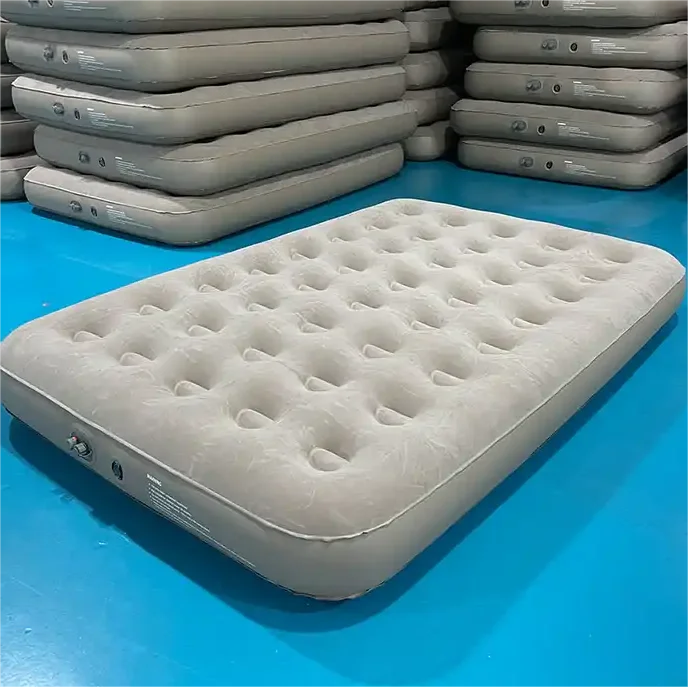 customised outdoor camping moisture-proof air mattress 2 person portable inflatable bed