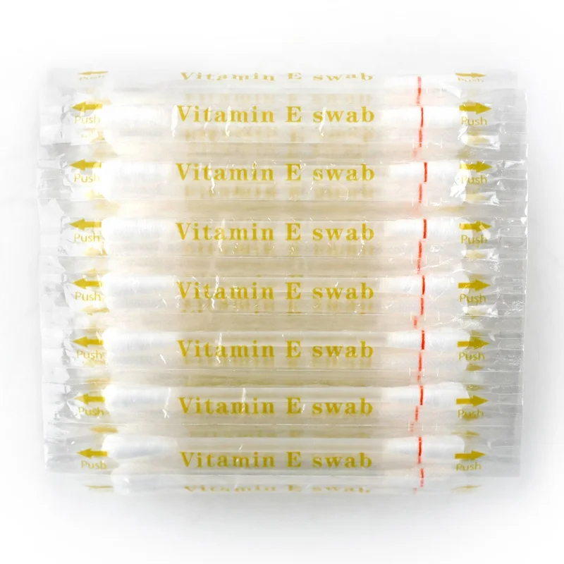 Cheapest Wholesale Price Teeth Whitening Vitamin E Swab Disposable Use Breakable Tooth Bleaching VE Oil Stick for Gum Moisture