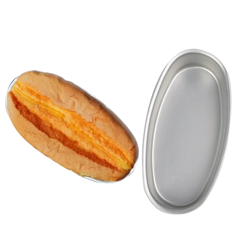 Wholesale custom gold oval non stick cake mold aluminum alloy cheese cheese mold