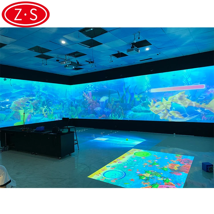 
Amazon ebay hot sell amusement product augmented reality 3D touch screen interactive projector wall 