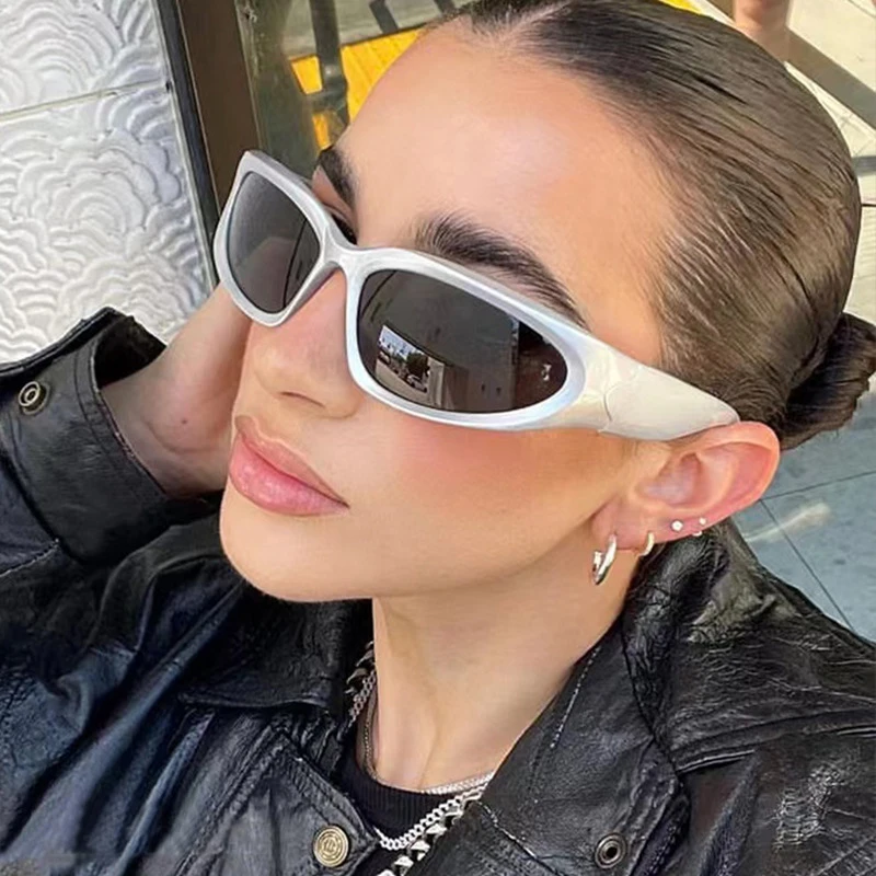 2024 New Outdoor Sports 6609 Retro Custom Logo Sun Glasses Fashion Mirror Lenses Riding Brand Design Polarized Y2K Sunglasses