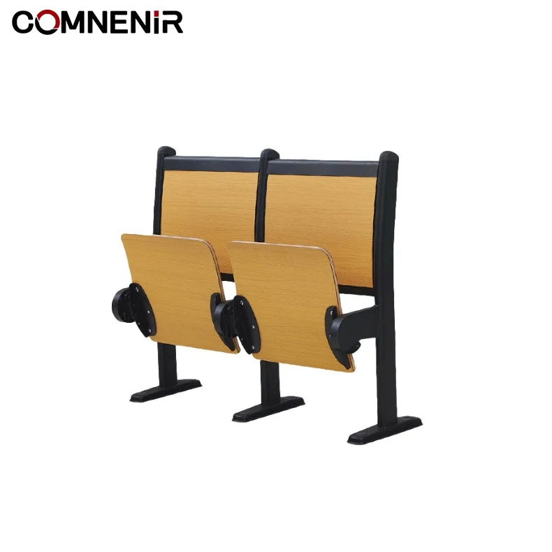 Modern Design Foldable Plywood University Lecture Hall Table and Chair College Furniture