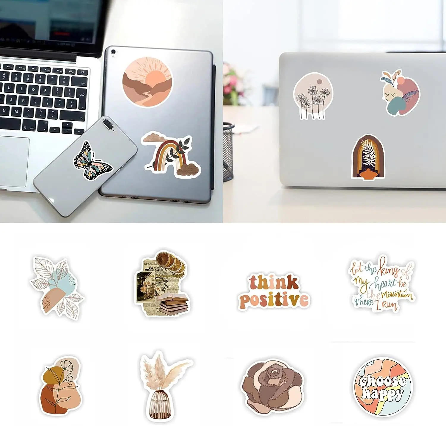 Hot Sale Aesthetic Stickers 50 Pcs Vinyl Waterproof Stickers for Water Bottles Laptop Phone Computer Guitar