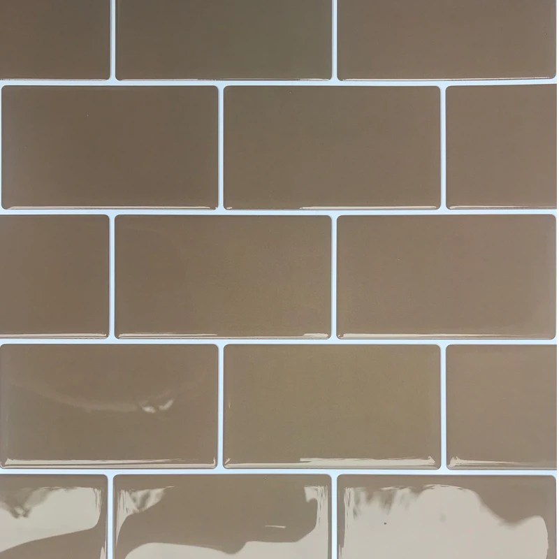 High Quality DIY Brick Subway Tiles Stick on Peel and Stick 3D Wallpaper Backsplash Wall Tiles