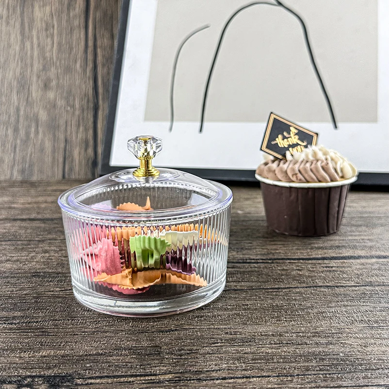 Wholesale Bulk Sale Factory Best Quality Glass Jar Kitchen Clear Glass Small Food Candy Sugar Jar