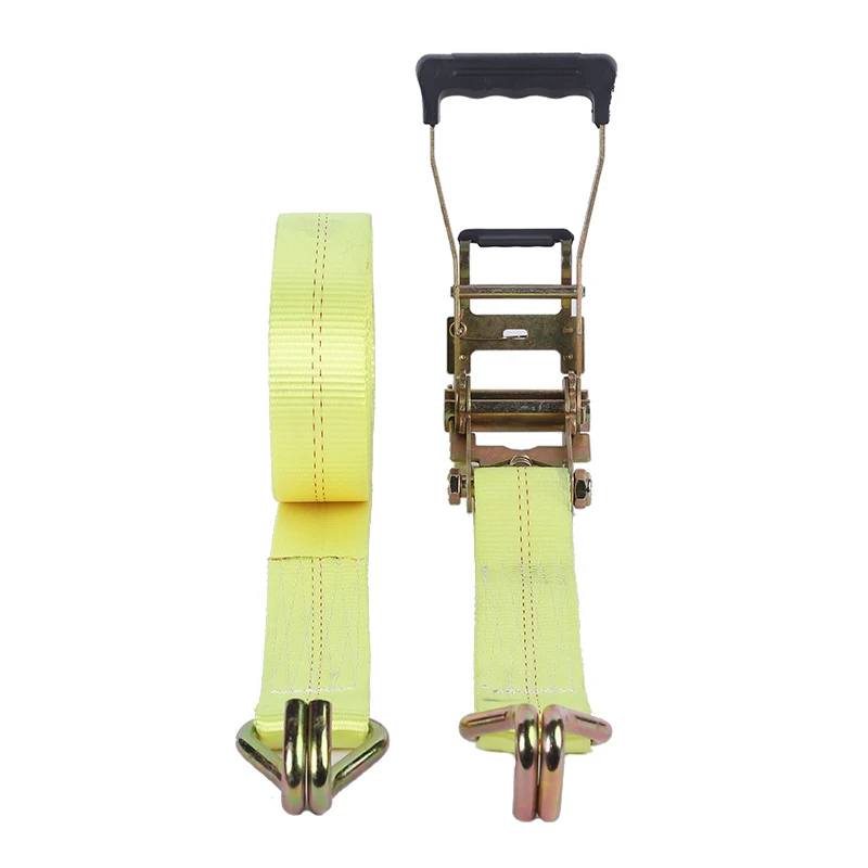 Whole sale  Cheap Price ratchet straps Ratchet Tie Down cargo lashing belt with DoubleJ Hook
