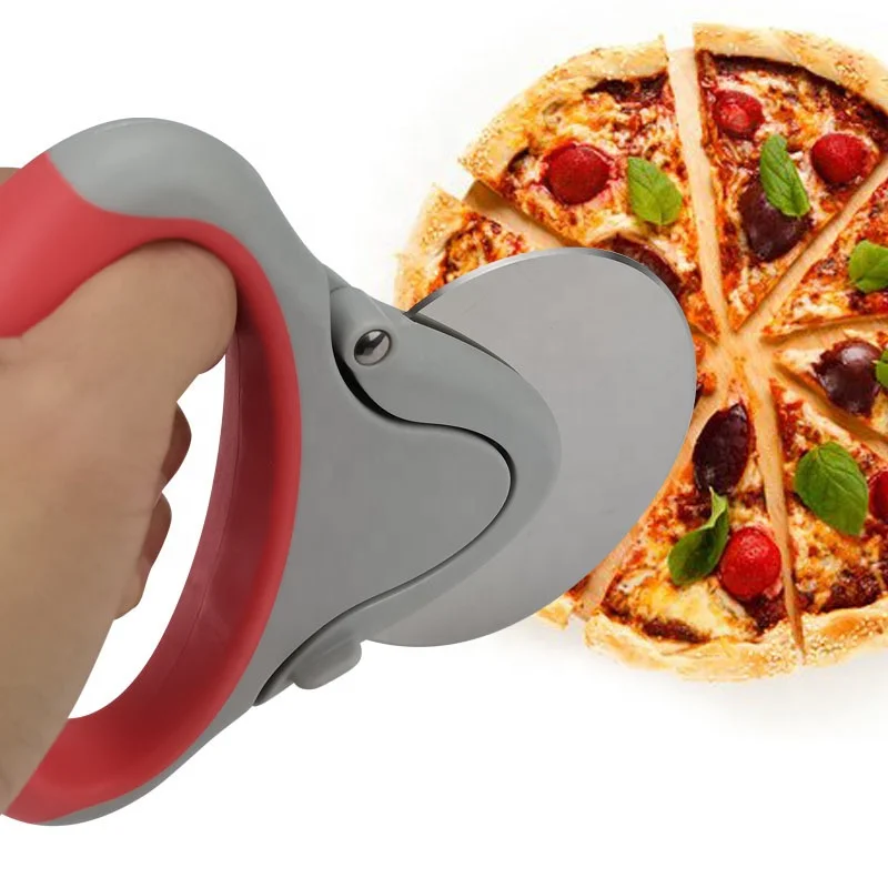 Best Selling Stainless Steel Sharp Pizza Cutter Wheel Cheese Slicer With Handle