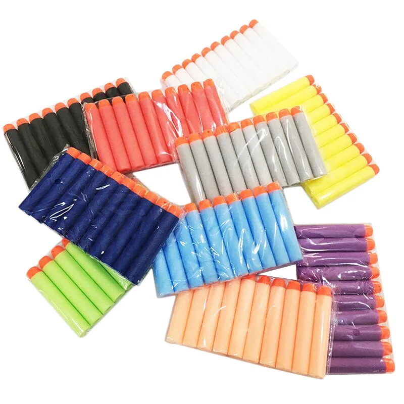 
7.2*1.3 EVA Soft Blaster Darts Bullets Dark Blue EVA foam bullet outdoor toy bullet 