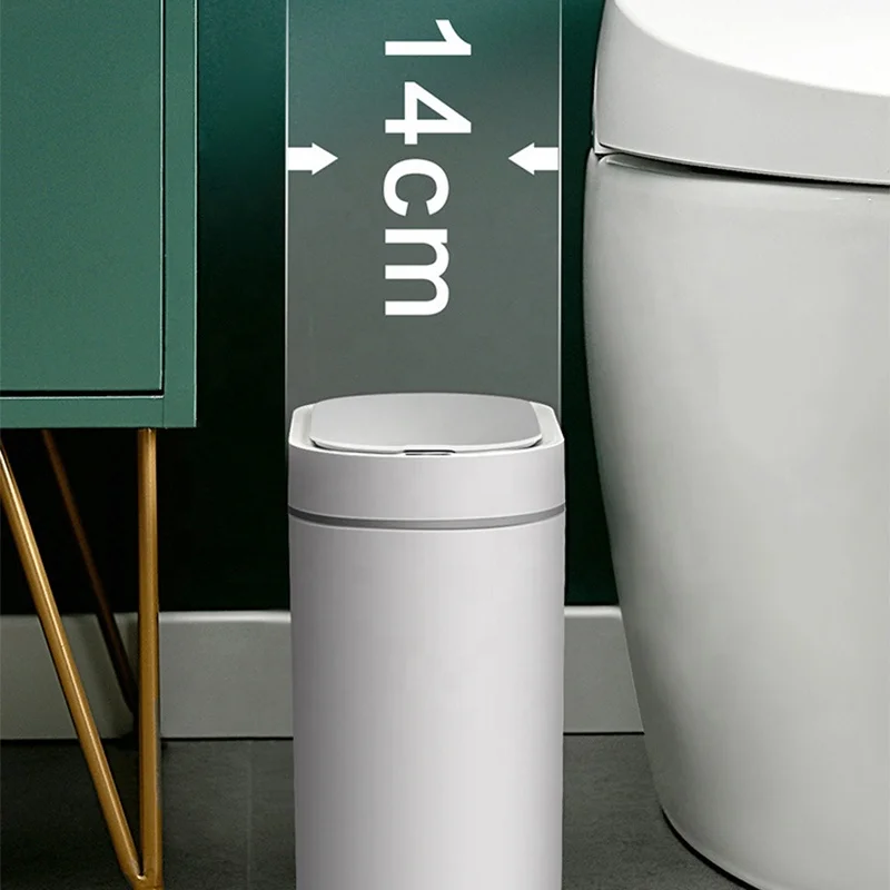 IPX5 Waterproof Electric Smart Trash Can 7L Sensor Operation Lid Smart Bin Automatic Sensor Waste Bin With Soft Closed