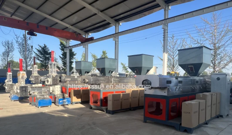 manufacturer of good quality high output rigid  pp pe hdpe hard plastic flake hot melt extrusion pelletizing machine price