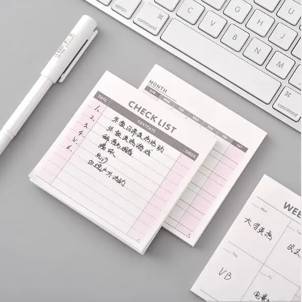 Monthly Weekly Day Planners Notebook Memo Pad Business Memo Notes Office Supplies School Stationery