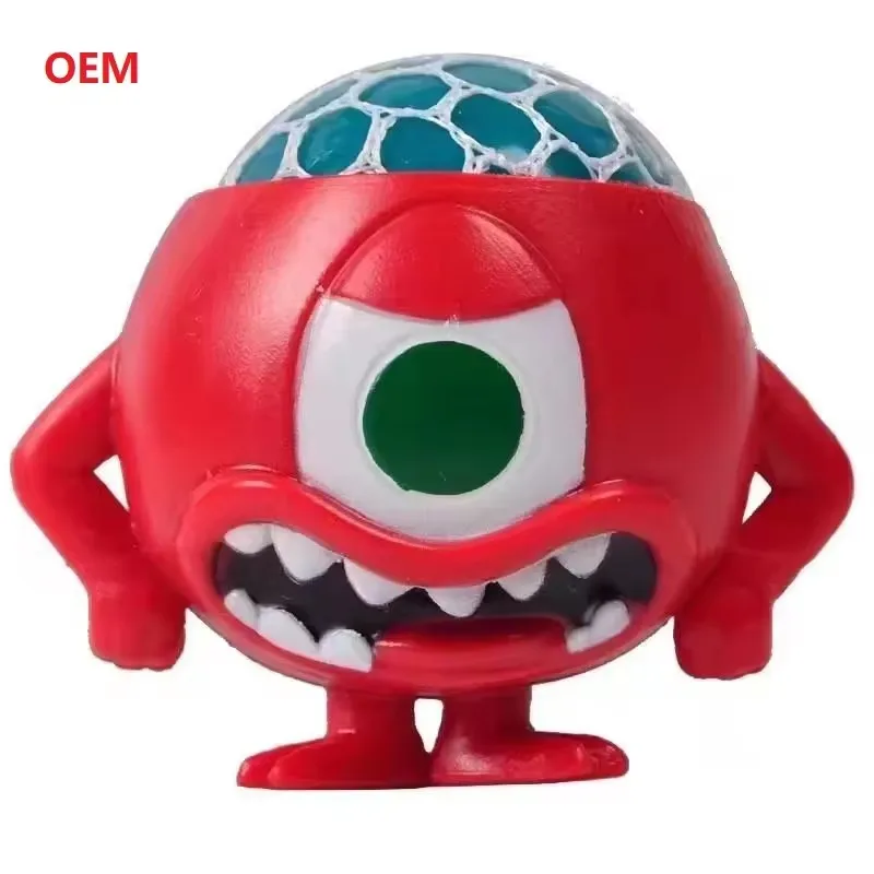 2024 Custom new style novelty kids interesting funny cute big eyes little monster decompression stress release TPR toys