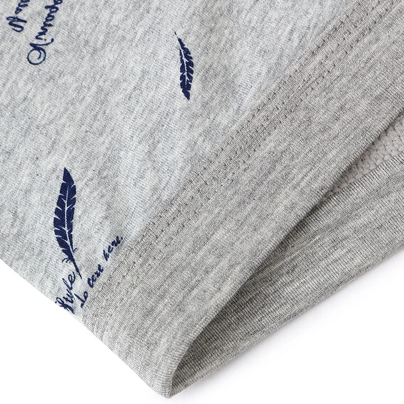 Wholesale 3D Leaves printed Boxer Shorts male panties Breathable Comfortable Cotton Underwear For Men Cheap Boxer Shorts