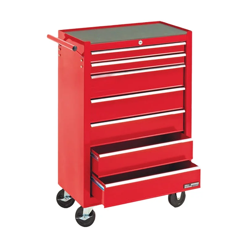 Multi-Function Evironmentally-Friendly 7 drawers Tool Trolley cabinet with spray coating power for garage usage