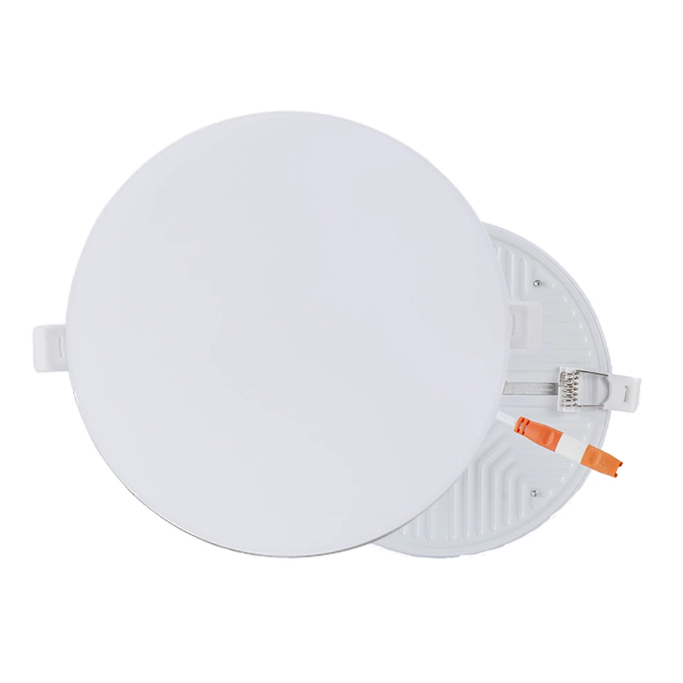 Factory price aluminium smd led double color 9w ceiling decoration frameless led panel light 30x30