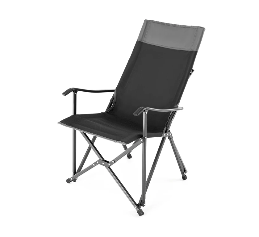 deluxe aluminum frame hard armrest folding chair compact foldable with easy carry bag