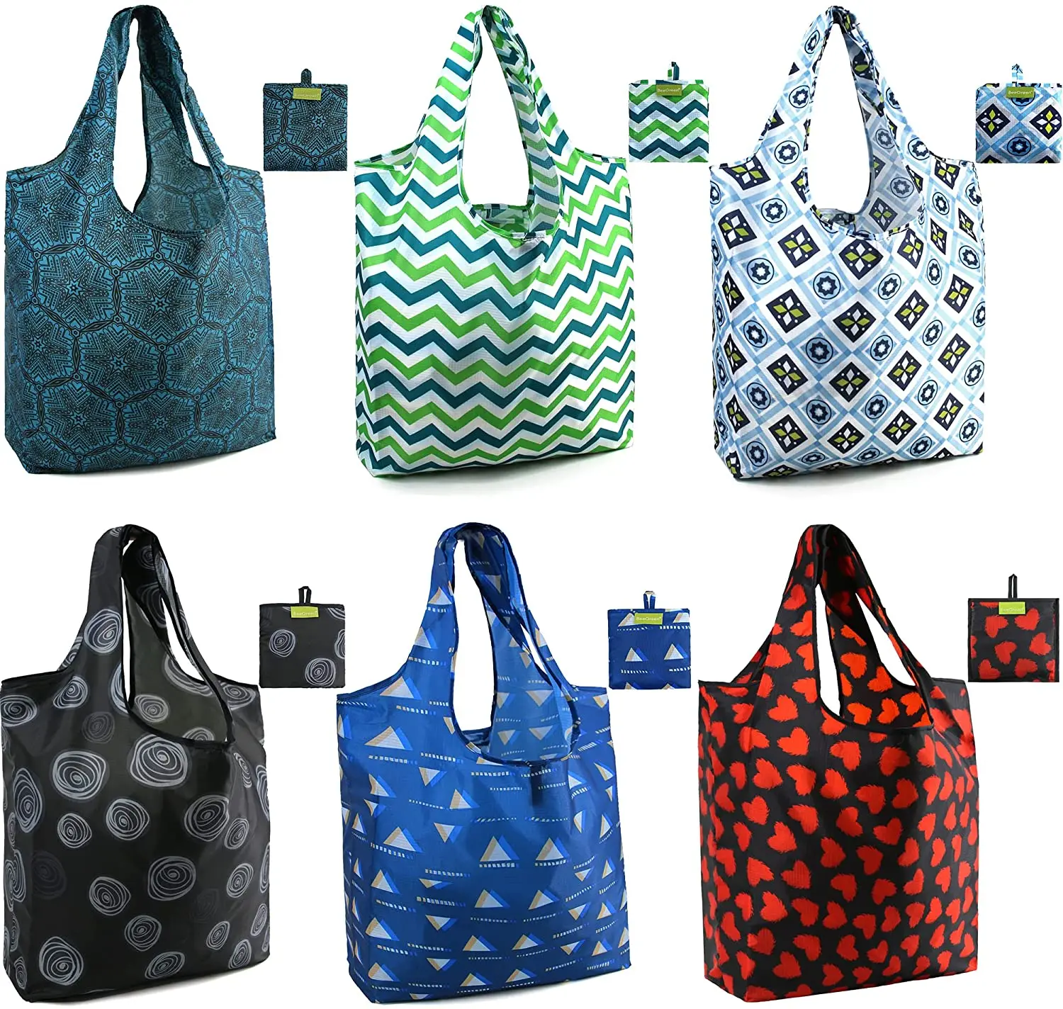 RPET Top Quality 2024 Hot Sale Large Capacity durable solid color Fashion classic style polyester shopping bag