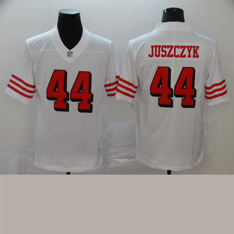 #44 Juszczyk # Lott  2021 wholesale high quality embroidery football jersey