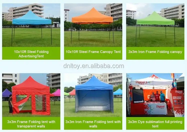 Cheap Portable 3x3 Folding Pop Up Gazebo With Side Walls Printed Canopy Tents For Trade Shows Steel Outdoor Waterproof/