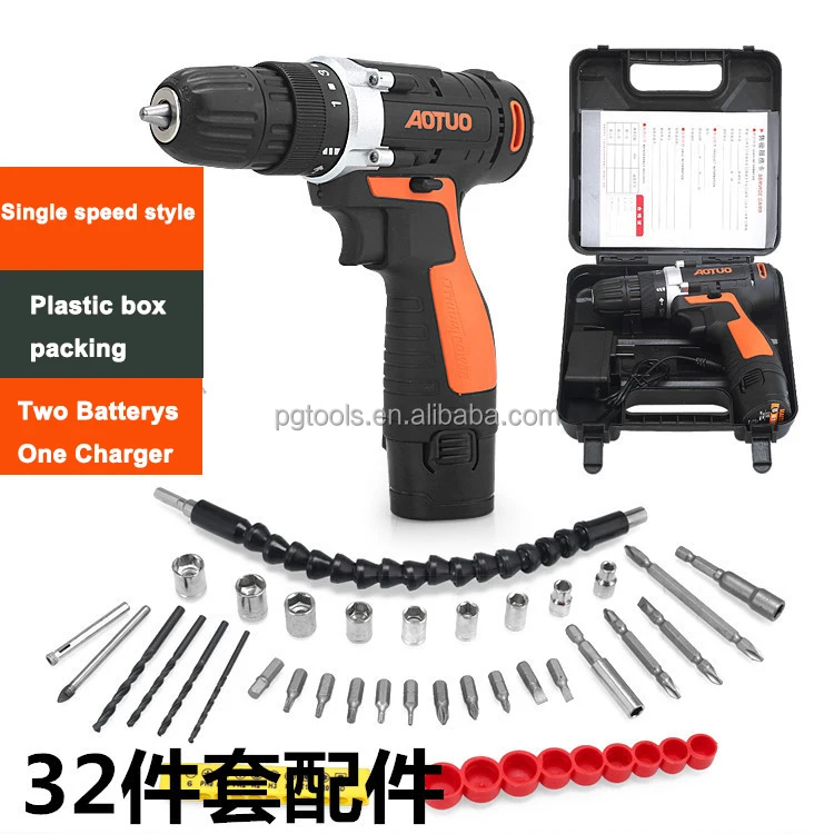 12V Rechargeable Lithium Battery Power Screw drivers Cordless Drill Multi fuction Electric Hand Drill Electric Screwdriver Kit