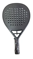 2022 special teardrop shaped new 3k carbon padel racket model WTP011 with tubular carbon frame and black soft eva core
