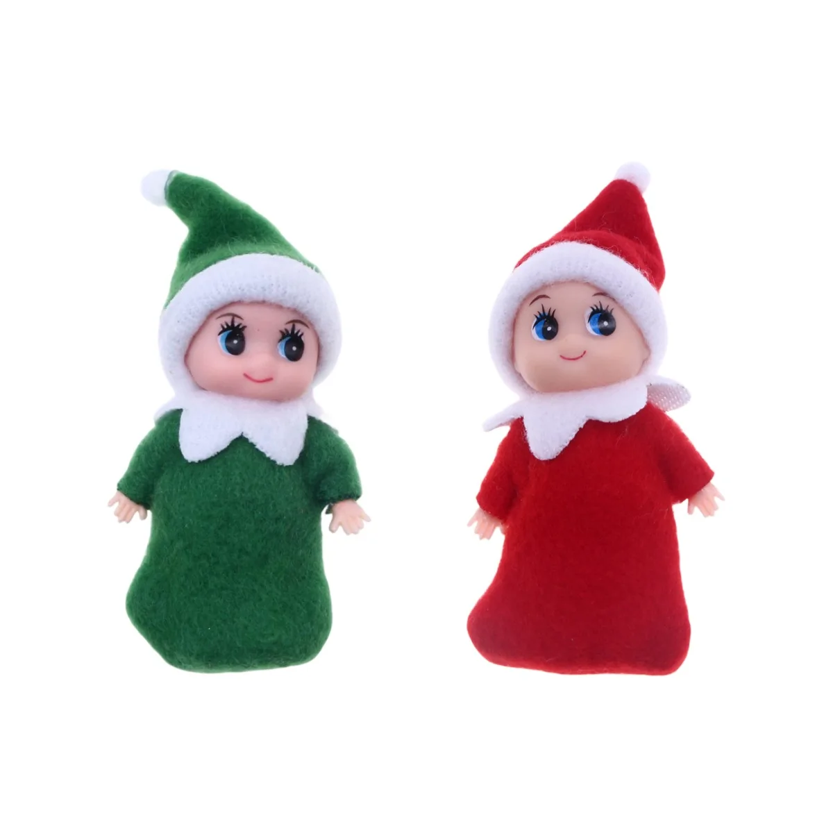 2025 Hot Mini Christmas Red Tiny Elf Doll Soft Plush Toy Doll for Christmas Decor Xmas Gift Xmas Clothing for Elf Doll