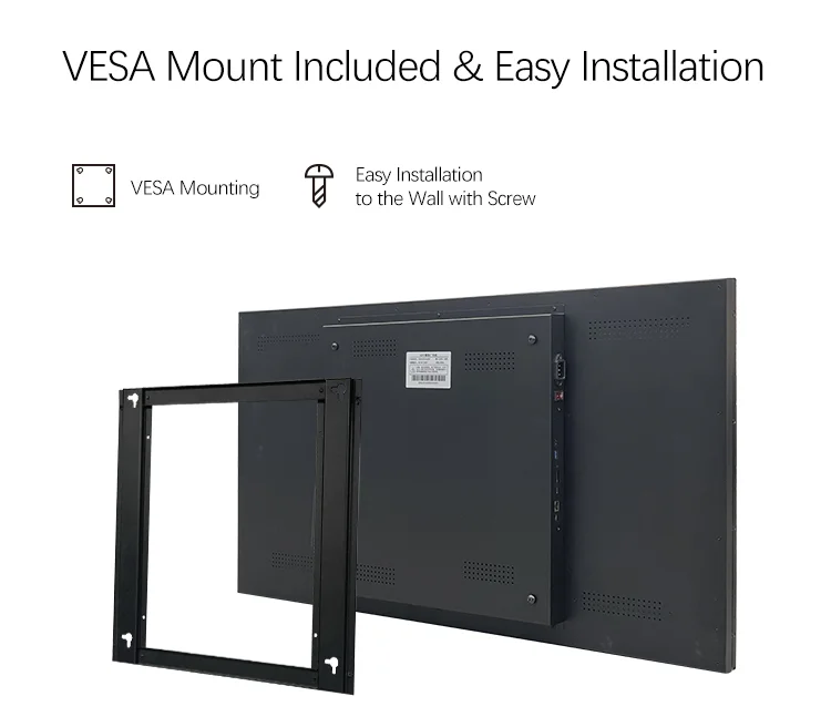 Smart TV 4K UHD ультратонкий дисплей Wi-Fi монитор цифровая вывеска настенный внутренний ЖК-дисплей рекламный Коммерческий цифровой