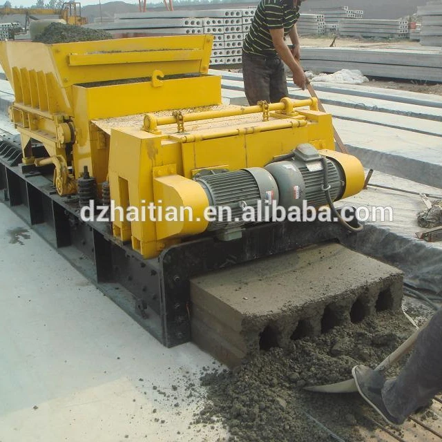 Price for precast concrete slab making machine for floor slab/Hollow core slab prefab house
