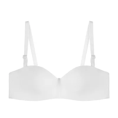 New Girls Half Cup Non Slip Silicone Bra Push Up Strapless Tube Bra