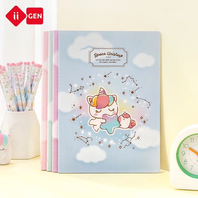 IIGEN custom kawaii notebook B5 cartoon design cute notebook promotion gifts for children,girls school stationery book