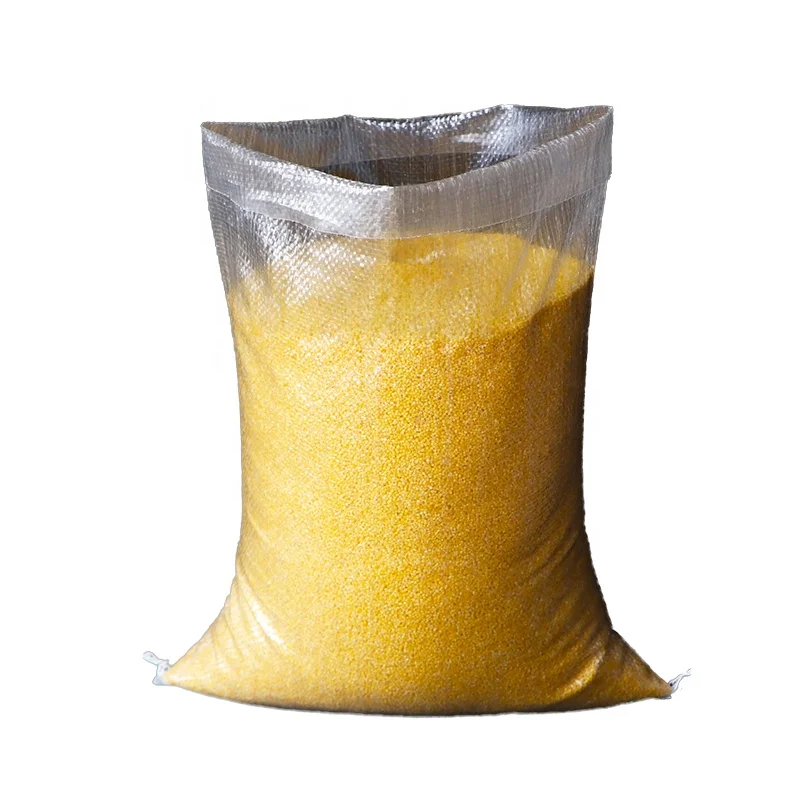 In Stock rice packaging pack bag 100% virgin polypropylene woven transparent bag