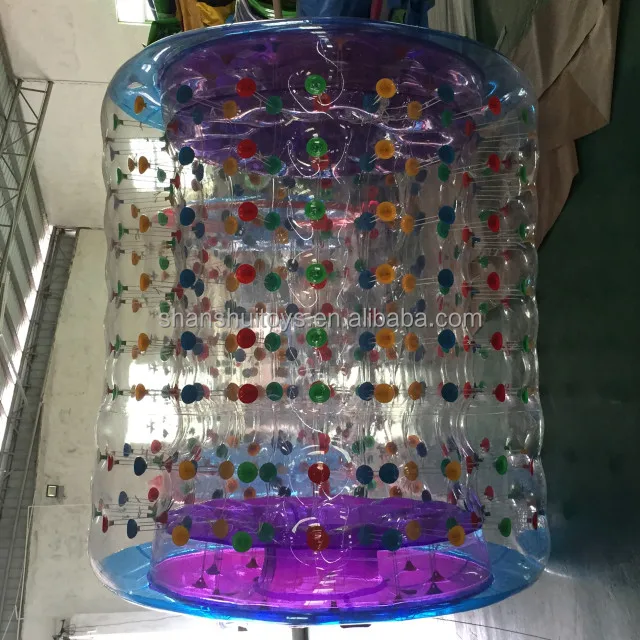 1.0 mm transparent PVC water play equipment inflatable rolling ball for sale