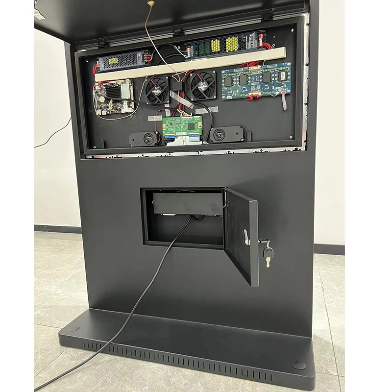 KINGONE IP67 наружный рекламный светодиодный дисплей солнечный свет напольная подставка цифровой ЖК-Тотем с функцией SDK