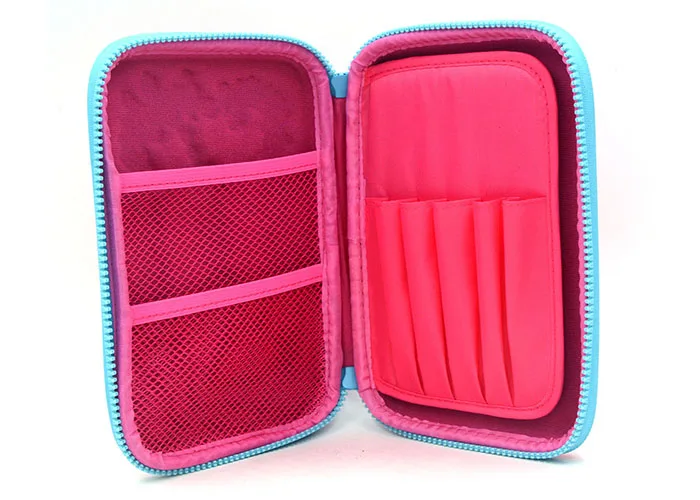 Custom Portable Stationery Storage Box Large Capacity Double-layer Square Student Pencil Case