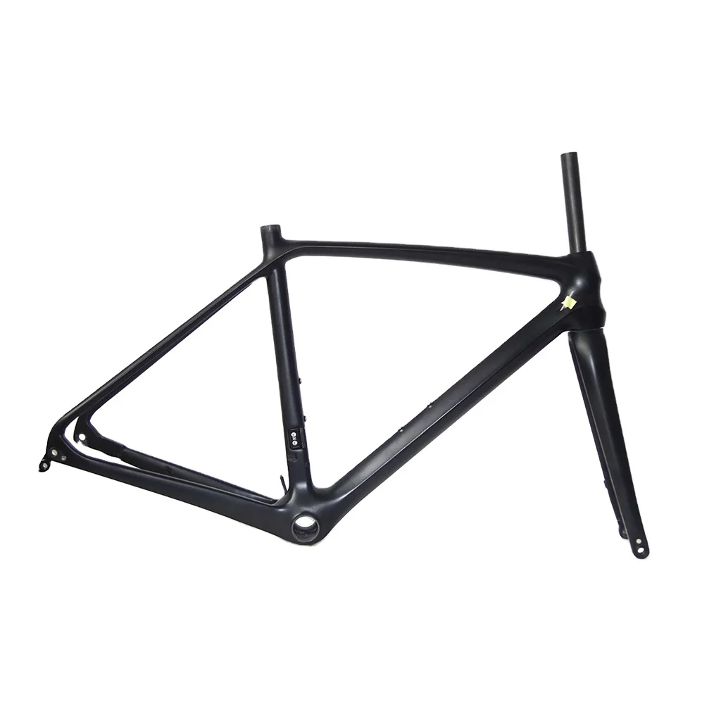 Wholesale 700C 142 x 12mm Disc Brake Custom Carbon Road Bicycle Frame With Fork