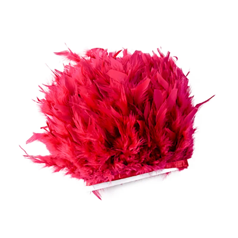 Wholesale Natural Turkey Fringe Trimming Lace Dance Costume Decorative Chandelle Feather Trim