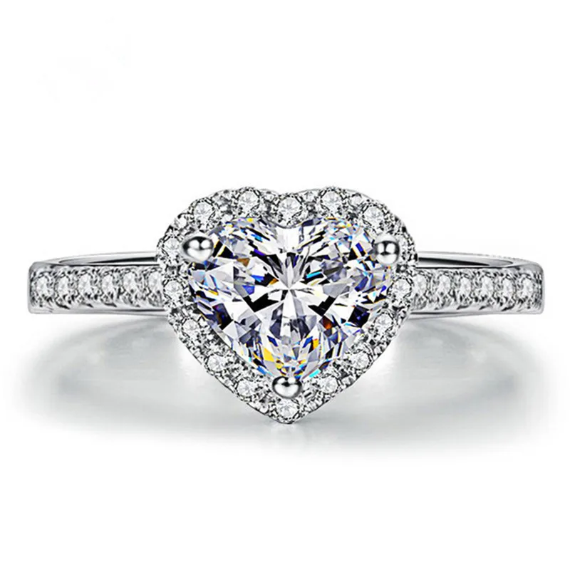 New Arrivals European and American Fashion Luxury Imitation Diamond Rings Women Jewelry Zircon Ring Jewellery