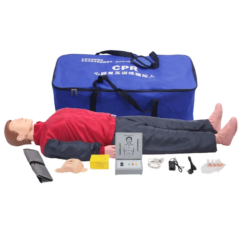 DARHMMY Adult CPR Manikin Model Full Body Medical Dummy Mannequin  with Controller for First Aid Training