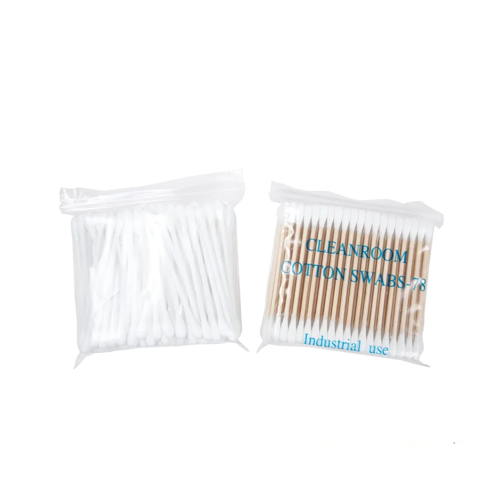 100 Wooden Cotton Buds Cotton Swabs