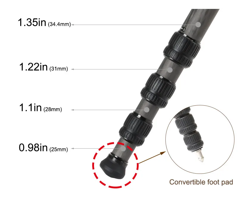 Carbon fiber shooting rest hunting tripod support frame refitting hunting tripod