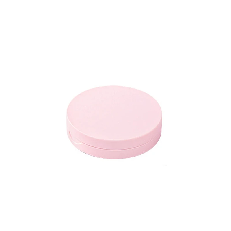 Wholesale pink color design magnet switch with mirror compact powder case 12 g powder case