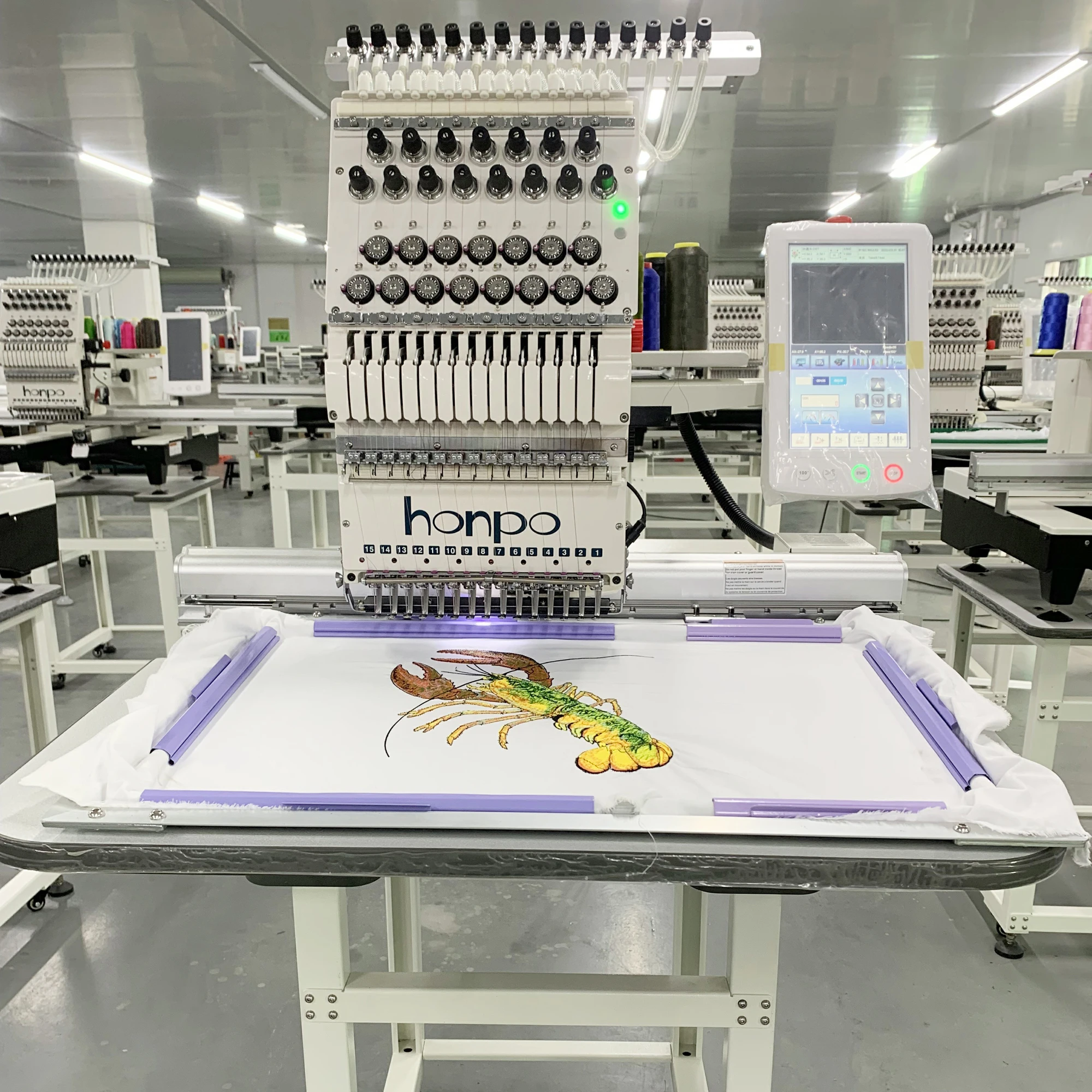 2022 Computer Embroidery Machine Clothes Computerized 15 Needle Best Price Manufacture single head Ca-p Embroidery Machine