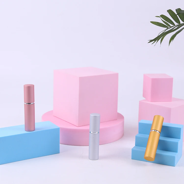 High quality portable aluminum 5ml bottle separated empty bottle perfume bottle luxury