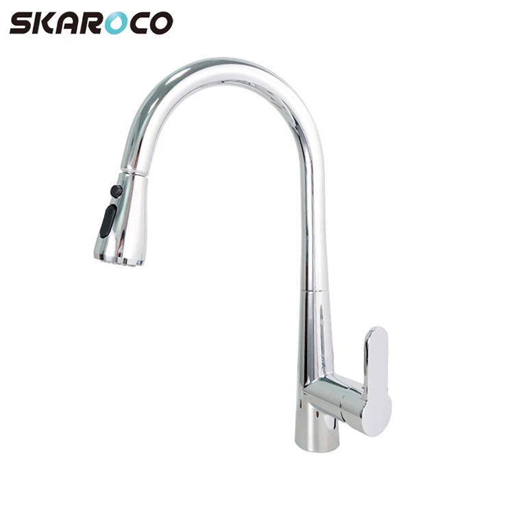 
China Manufacturer Contemporary Commercial Style 2 Way Kitchen Faucet Hot Water Tap 