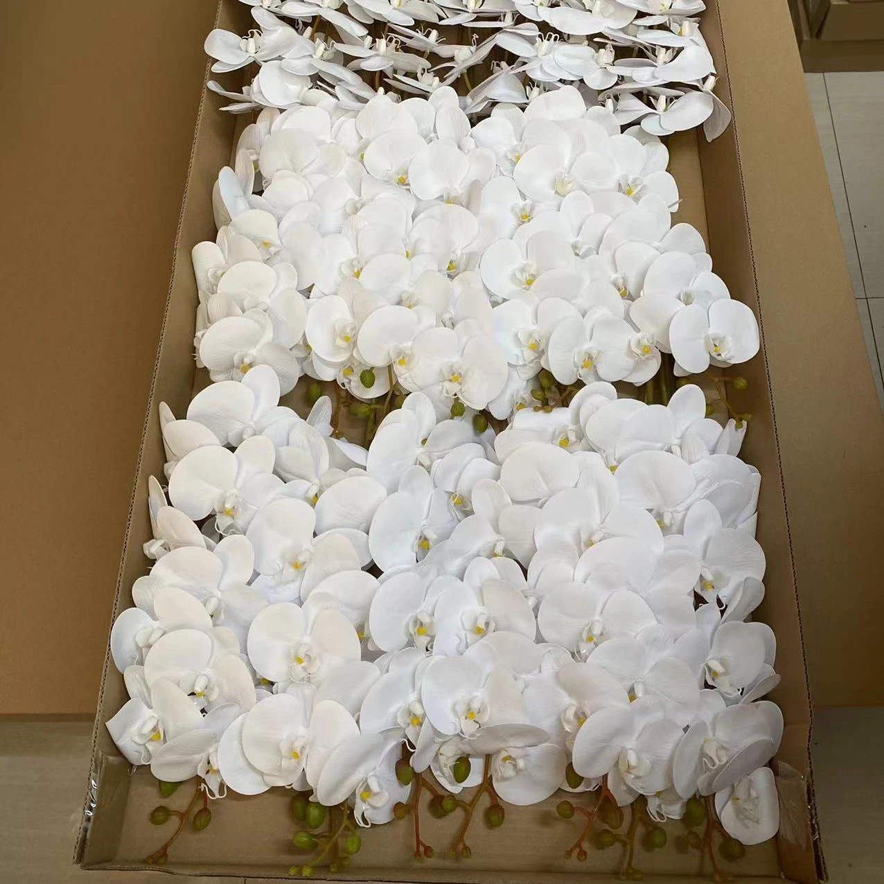 9 головок 3D Орхидея Фаленопсис реальный на ощупь Искусственные цветы свадебная композиция для дома