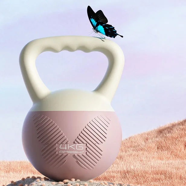 ZHIHUI non-slip handles 2KG/4KG/6KG/8KG/10KG Sizes soft kettlebell home sports High Quality PVC soft kettlebell set