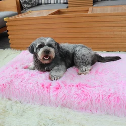 Dog Beds Sponge Removable Pet Supplies Pet Bed Mat Luxury Dog Bed CF Factory Orthopedic Memory Foam Faux Fur Popular OEM Solid