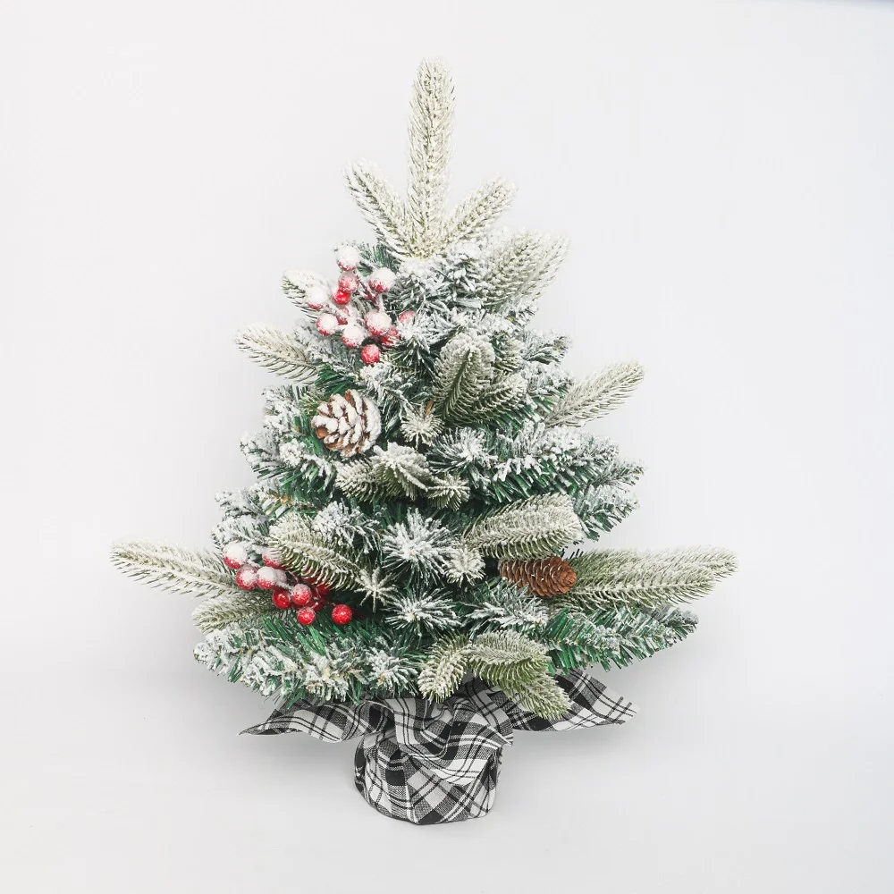 55cm Branch  Festival Spray Indoor Decoration pine needles fine silver flash white round Christmas  Branch
