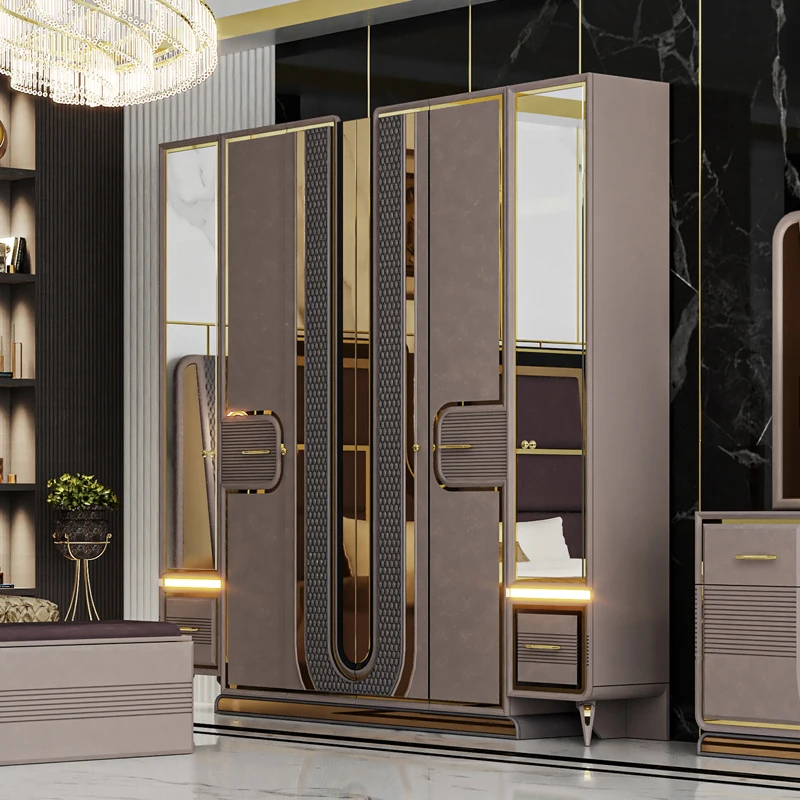 Ensembles De Meubles De Chambre A Coucher Complet Modern Luxury Queen Bed Room Wooden Full King Size Bedroom Furniture Set