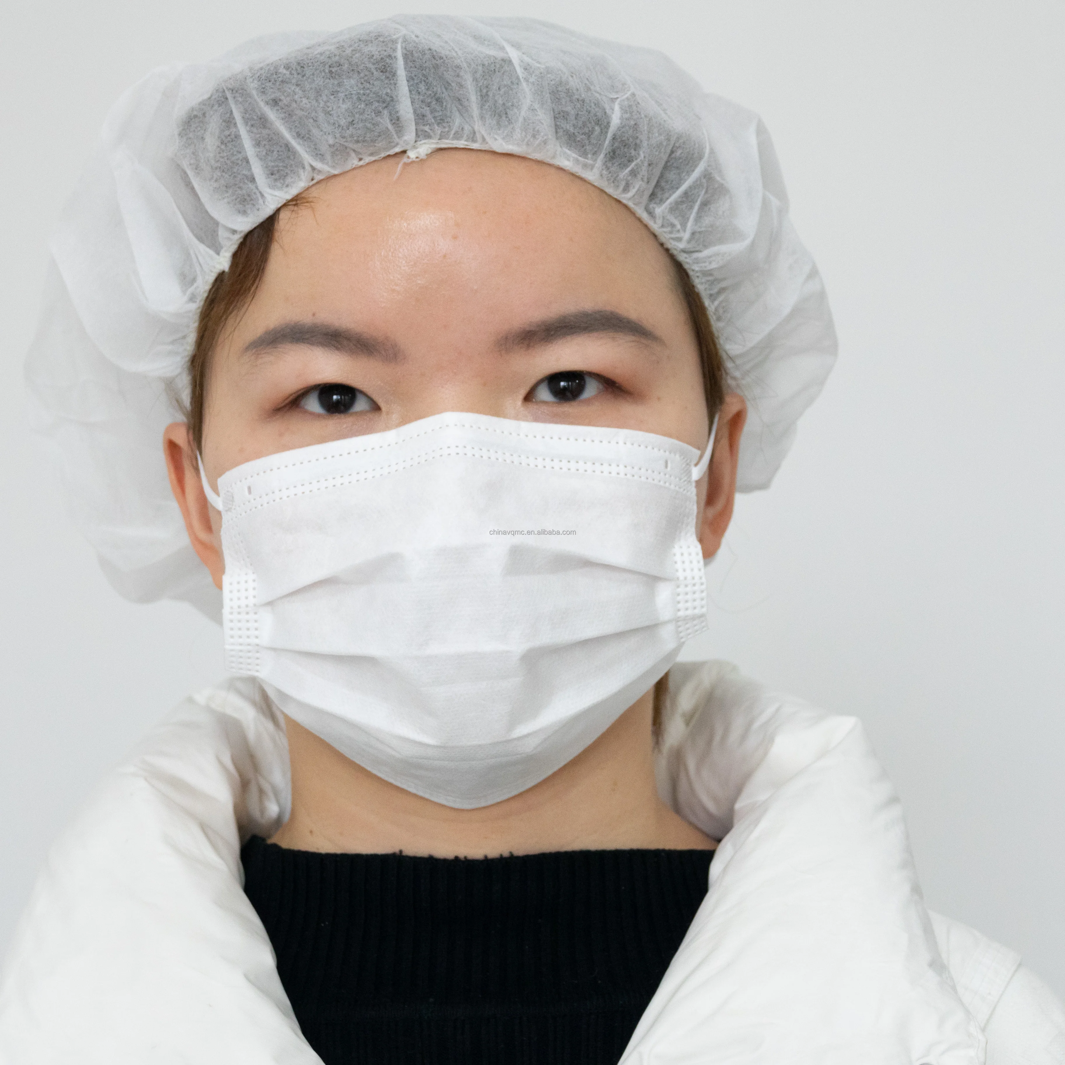 Disposable non woven bouffant surgical cap doctor cap 12gsm 21inch